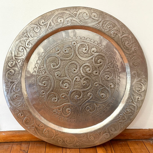 BRASS SILVER PLATED WALL PLATE