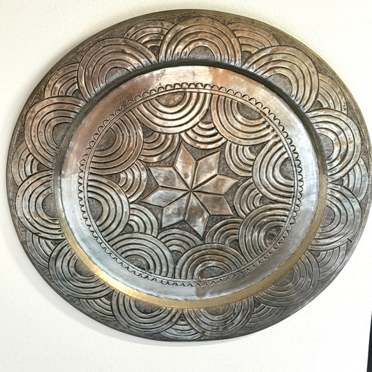 BRASS SILVER PLATED WALL PLATE