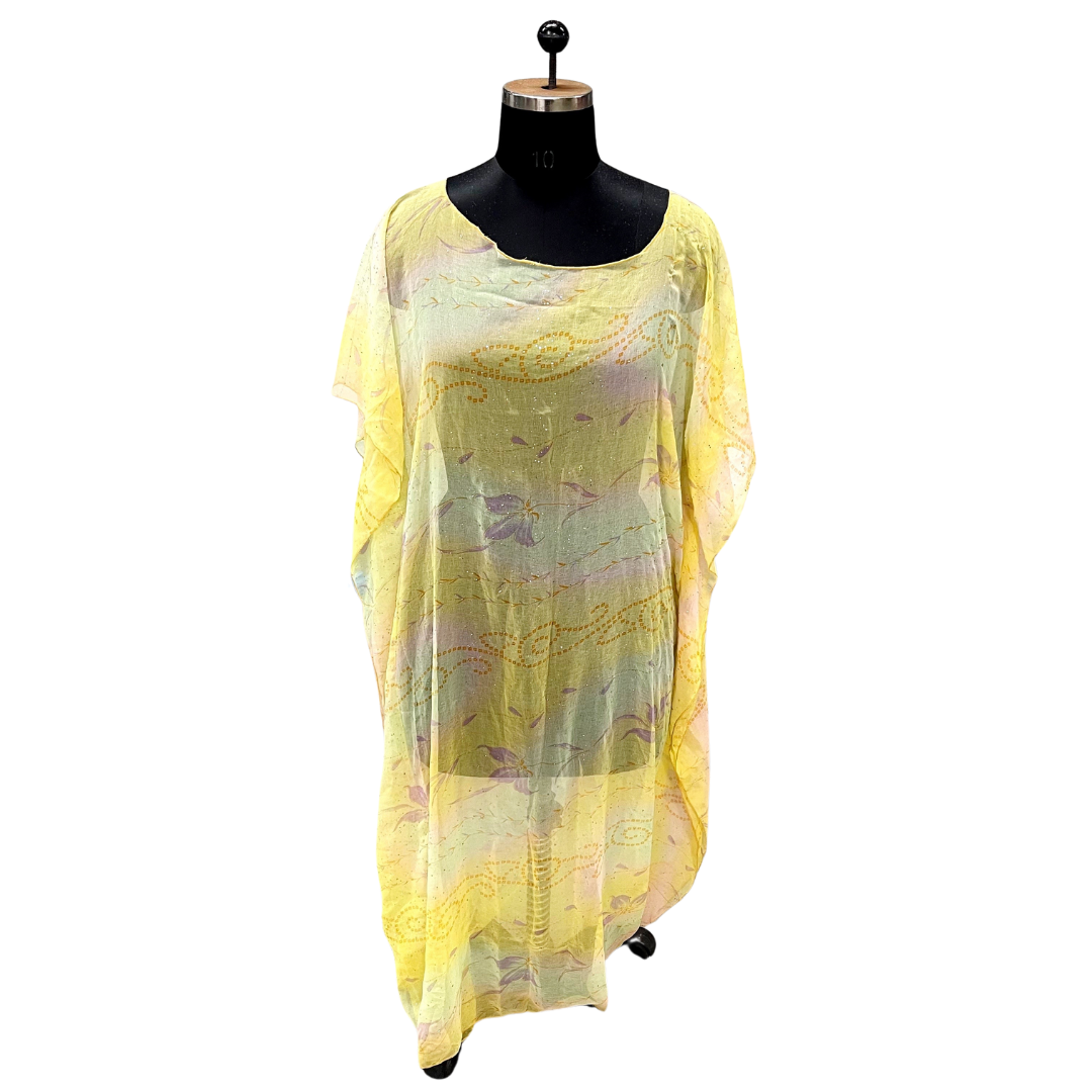 Yellow Butterfly Kaftan