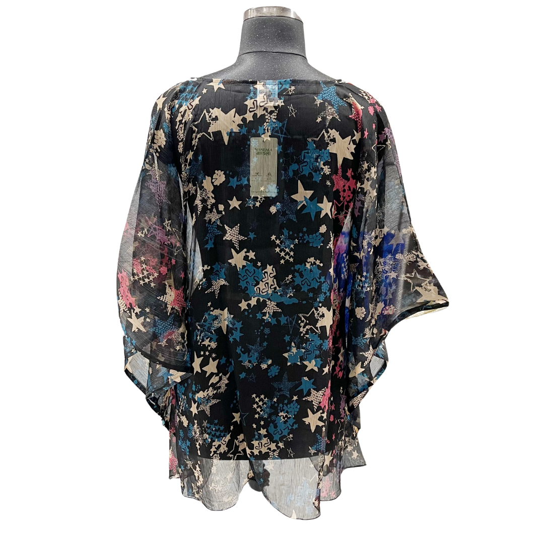 Starry Night Sheer Poncho Top